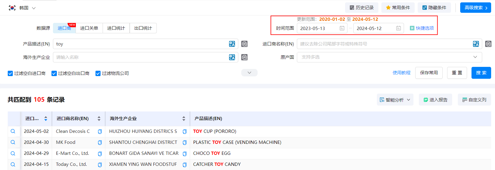 韩国外贸数据,外贸数据,豪门国际外贸数据