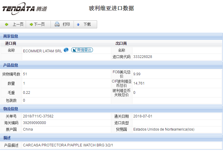 海关数据,进出口数据,进口数据,豪门国际,贸易,玻利维亚
